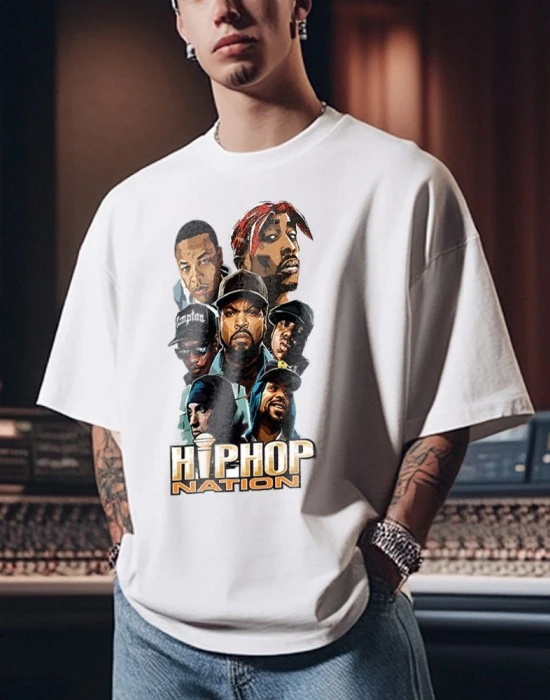 Овърсайз Тениска West Coast Rappers - Hip Hop Nation, Тениски - Hoodstyle.bg