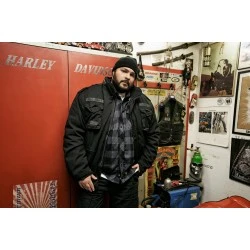 Премиум мъжко яке в черен цвят Brandit M65 Giant