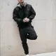 Мъжки бомбър с качулка в черно Brandit MA1, Бомбъри - Hoodstyle.bg