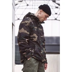 Мъжка ветровка в камуфлаж Brandit woodland