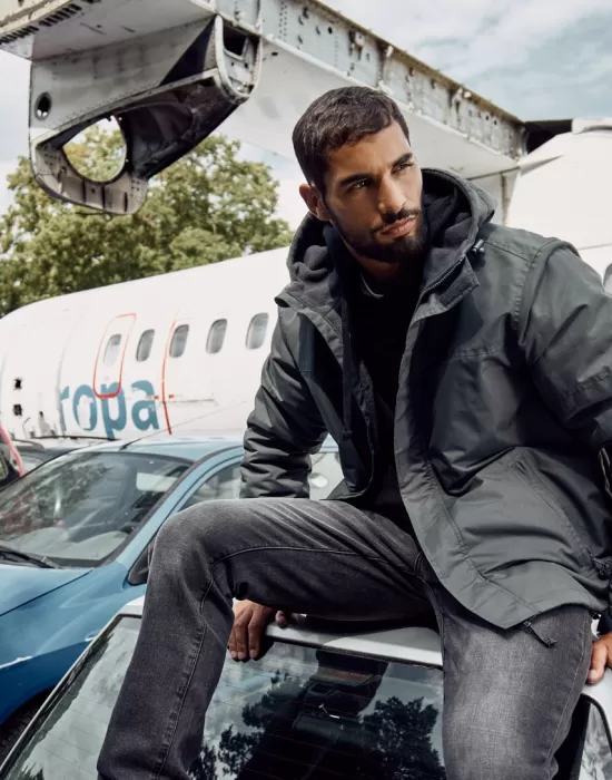 Мъжка ветровка в тъмносив цвят Brandit, Пролет / Есен - Hoodstyle.bg