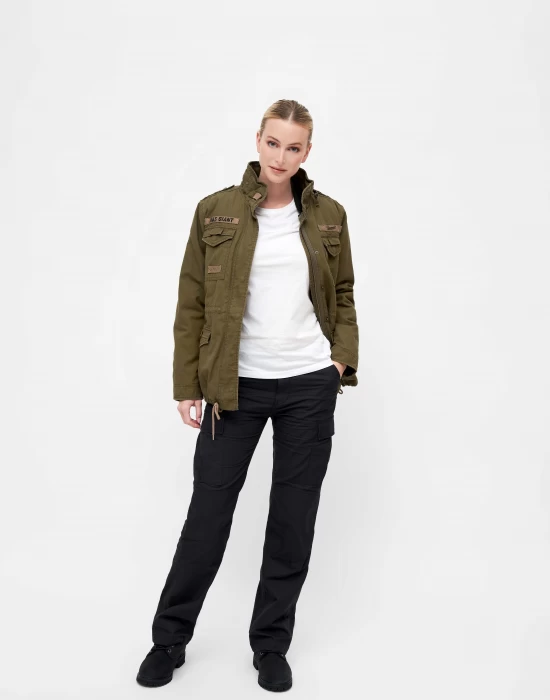 Премиум дамско яке в цвят маслина Brandit women M65 Giant, Якета - Hoodstyle.bg