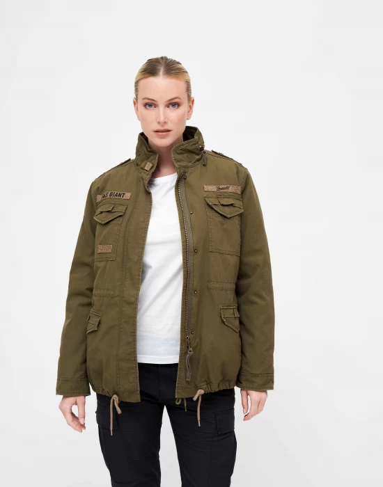 Премиум дамско яке в цвят маслина Brandit women M65 Giant, Якета - Hoodstyle.bg