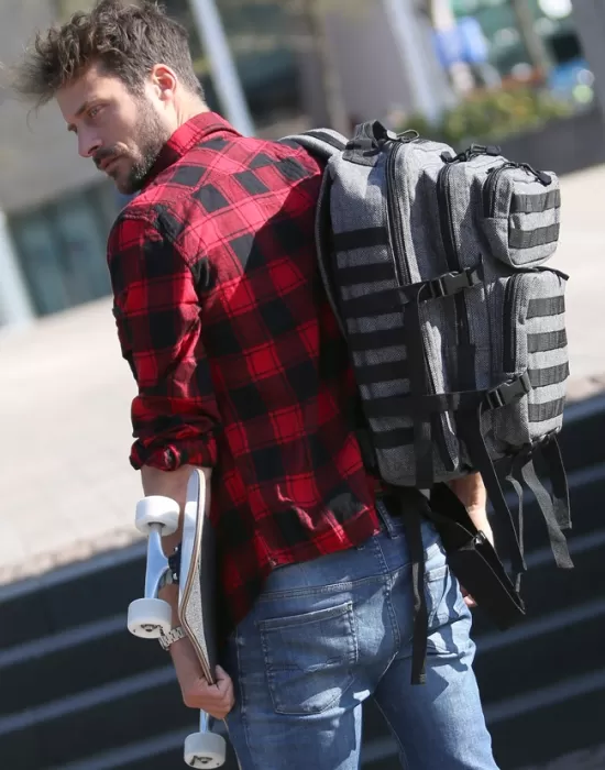 Мъжка карирана риза в червен цвят Brandit Check Shirt red/black, Блузи и Ризи - Hoodstyle.bg