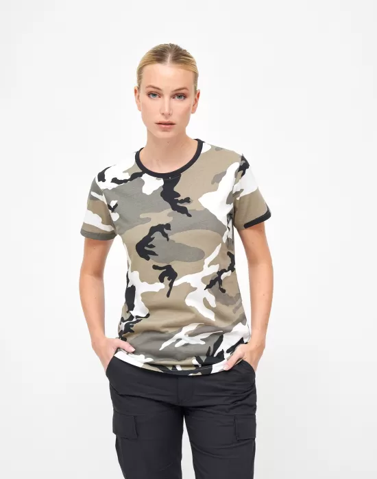 Дамска тениска в камуфлажен десен Brandit urban, Блузи и Ризи - Hoodstyle.bg