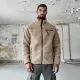 Мъжко яке от плюшен полар в цвят камел Brandit, Зимни якета - Hoodstyle.bg