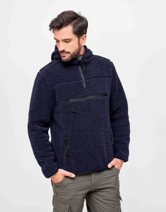 Мъжко пухкаво яке в тъмносин цвят Brandit Worker Pullover, Якета - Hoodstyle.bg