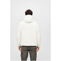 Мъжко пухкаво яке в бял цвят Brandit Teddyfleece Worker