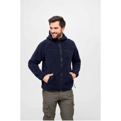 Мъжко пухкаво яке в тъмносин цвят Brandit Teddyfleece Worker
