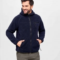 Мъжко пухкаво яке в тъмносин цвят Brandit Teddyfleece Worker