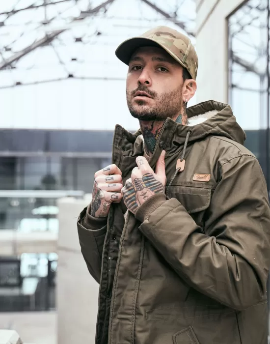 Мъжка парка с топла подплата в цвят маслина Brandit, Зимни якета - Hoodstyle.bg