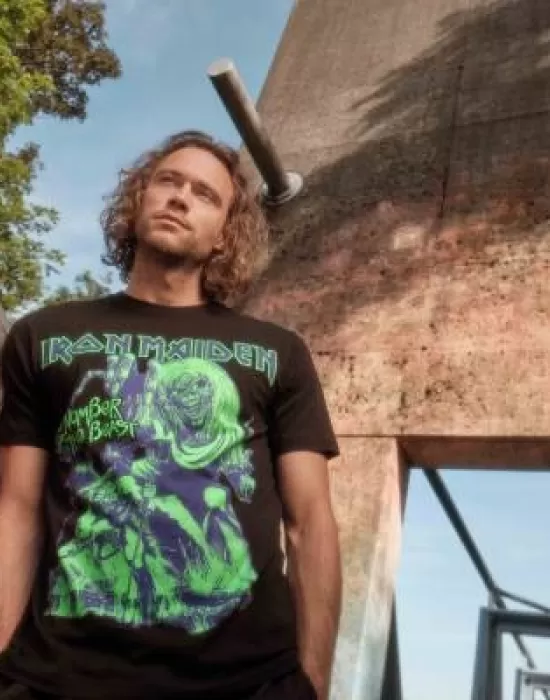 Тениска в черен цвят Iron Maiden Number of the Beast I, Тениски - Hoodstyle.bg