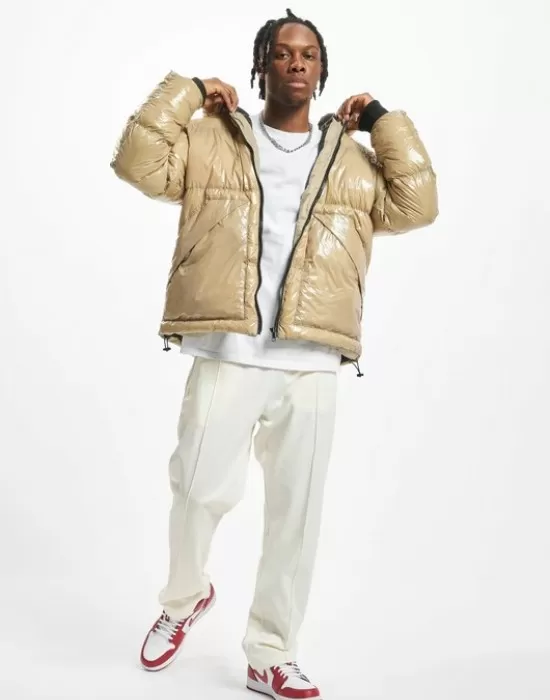 Зимно широко яке в черен цвят UNISEX DEF Jacket Shiny, Мъже - Hoodstyle.bg