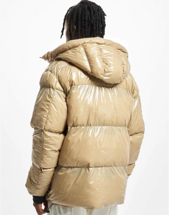 Широко зимно яке в бежов цвят UNISEX DEF Jacket Shiny, Зимни якета - Hoodstyle.bg