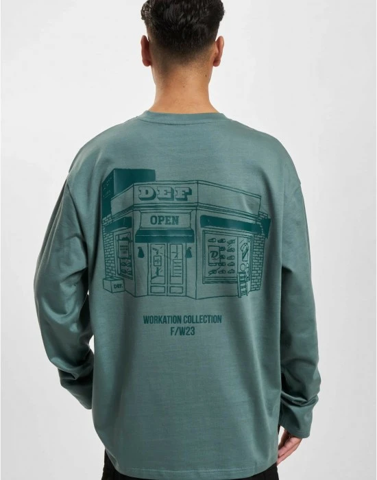 Мъжка блуза в зелено DEF Open, Блузи - Hoodstyle.bg