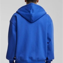 Мъжки суичър с качулка в син цвят DEF Zip Hoodie