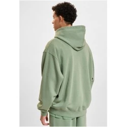 Мъжки суичър с качулка в зелен цвят DEF Zip Hoodie