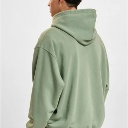 Мъжки суичър с качулка в зелен цвят DEF Zip Hoodie