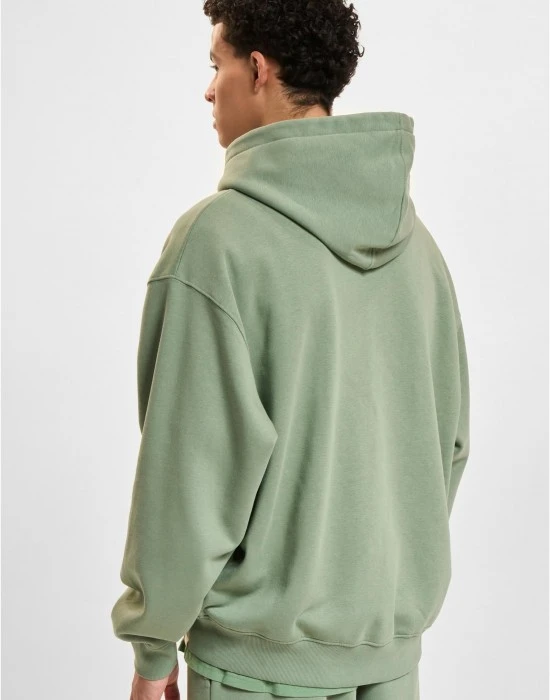 Мъжки суичър с качулка в зелен цвят DEF Zip Hoodie, Суичъри - Hoodstyle.bg