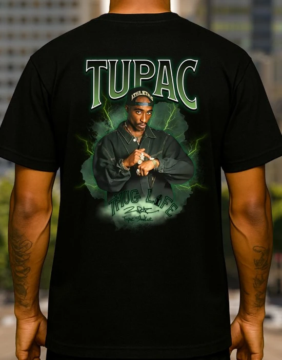 2Pac green тениска, HOODSTYLE - Hoodstyle.bg