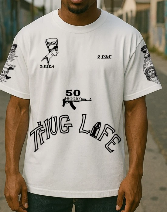 2Pac Tattoos тениска, HOODSTYLE - Hoodstyle.bg