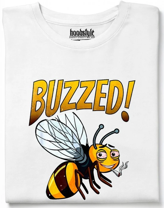 Buzzed Bee Smoking Smoking Weed тениска, Забавни - Hoodstyle.bg