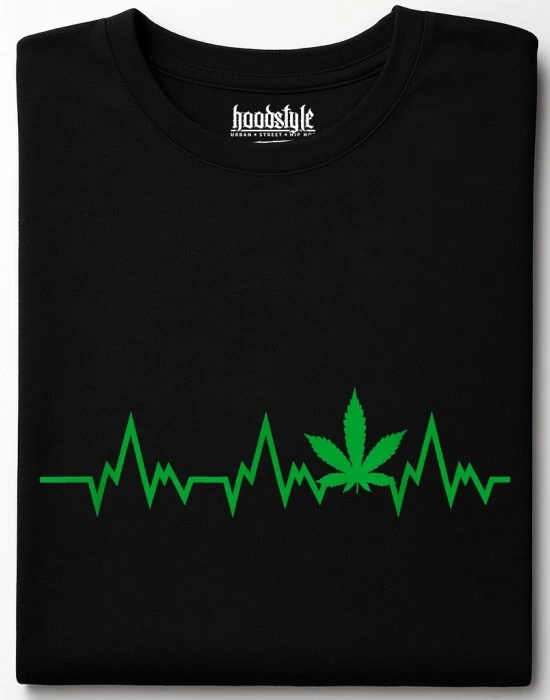 Weed Heartbeat тениска, Забавни - Hoodstyle.bg