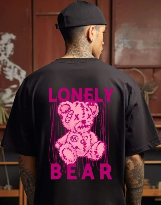 Тениска Oversize Lonely Bear, Овърсайз - Hoodstyle.bg