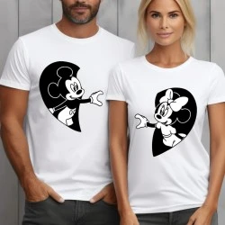 Тениски за двойки Mickey and Minnie Mause