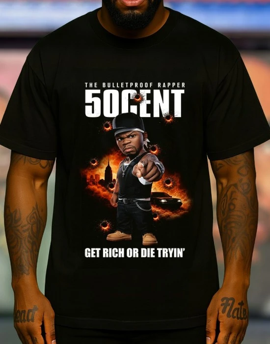 Rap Toon 50 Cent тениска, Тениски - Hoodstyle.bg