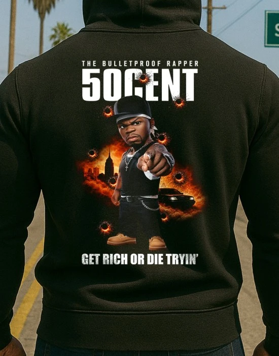 Rap Toon 50 Cent мъжко худи, Худита - Hoodstyle.bg
