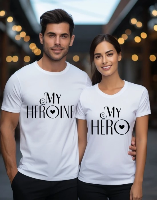 Тениски за двойки My Hero, Тениски - Hoodstyle.bg