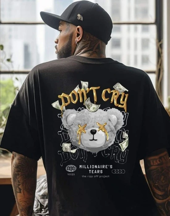 Тениска Oversize  Don’t Cry, Овърсайз - Hoodstyle.bg