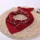 Кърпа за глава бандана HoodStyle Bandana в тъмночервен цвят, Бандани кърпи - Hoodstyle.bg