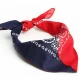 Кърпа за глава бандана HoodStyle Bandana двуцветна - тъмносиньо-червено, Бандани кърпи - Hoodstyle.bg
