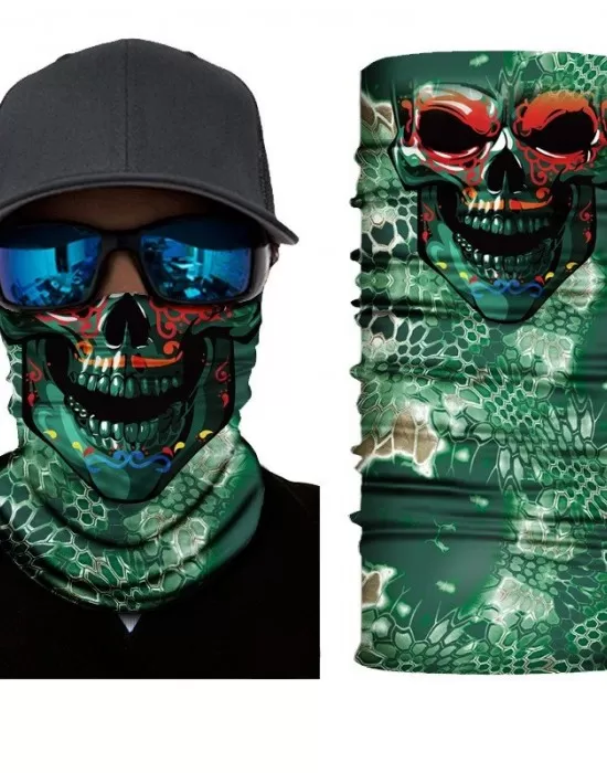 Бандана шал HoodStyle Bandana в зелено с принт на Зверче, Бандана шал - Hoodstyle.bg