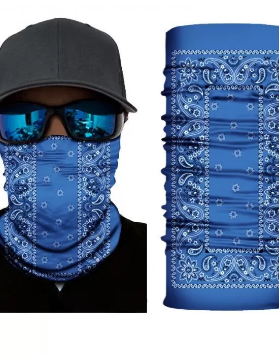 Бандана шал в синьо HoodStyle Bandana Paisley, Бандана шал - Hoodstyle.bg