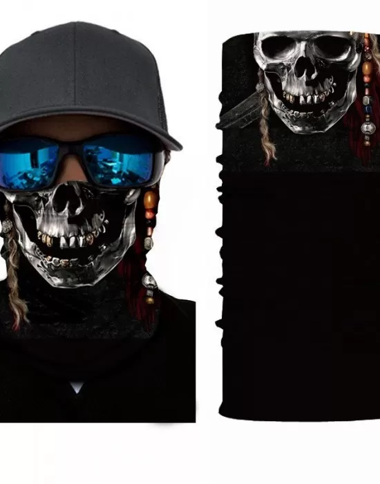 Бандана шал HoodStyle Bandana в черно с череп, Бандана шал - Hoodstyle.bg