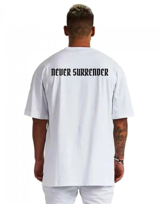 Тениска Oversize Never Surrender, Мъже - Hoodstyle.bg