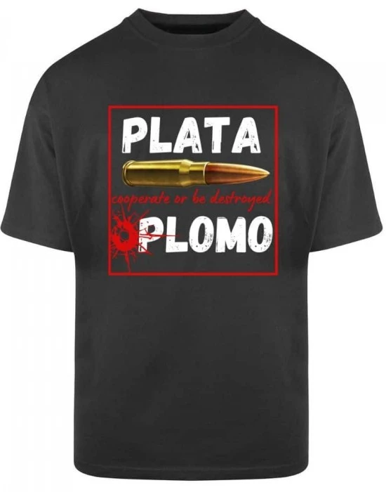 Тениска Oversize Plata o Plomo, Овърсайз - Hoodstyle.bg