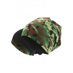 Бийни шапка с две лица в зелен камуфлаж MSTRDS Printed Jersey Beanie