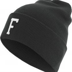 Бийни шапка в черен цвят MSTRDS Letter Cuff Knit Beanie F