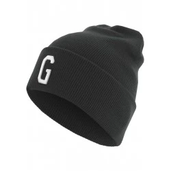 Бийни шапка в черен цвят MSTRDS Letter Cuff Knit Beanie G 