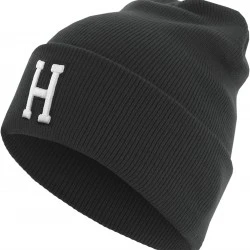 Бийни шапка в черен цвят MSTRDS Letter Cuff Knit Beanie H