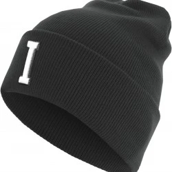 Бийни шапка в черен цвят MSTRDS Letter Cuff Knit Beanie I 