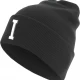 Бийни шапка в черен цвяр MSTRDS Letter Cuff Knit Beanie I, Шапки бийнита - Hoodstyle.bg