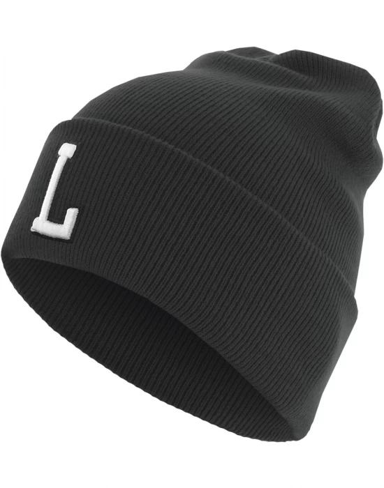 Бийни шапка в черен цвят MSTRDS Letter Cuff Knit Beanie L, Шапки бийнита - Hoodstyle.bg