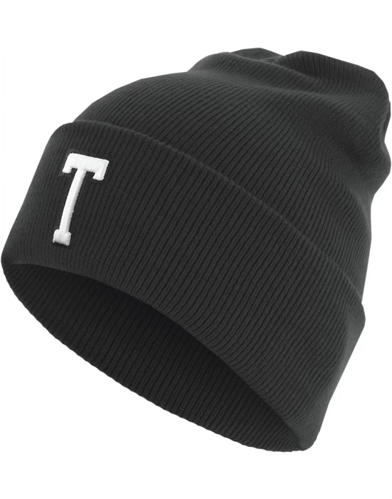 Бийни шапка в черен цвят MSTRDS Letter Cuff Knit Beanie T, Шапки бийнита - Hoodstyle.bg