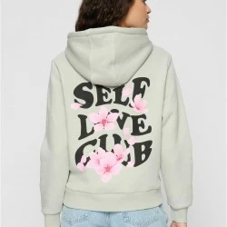 Дамски суичър в сив цвят Miss Tee Self Love Club 
