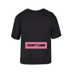 Дамска тениска в черен цвят Miss Tee I Don't Care